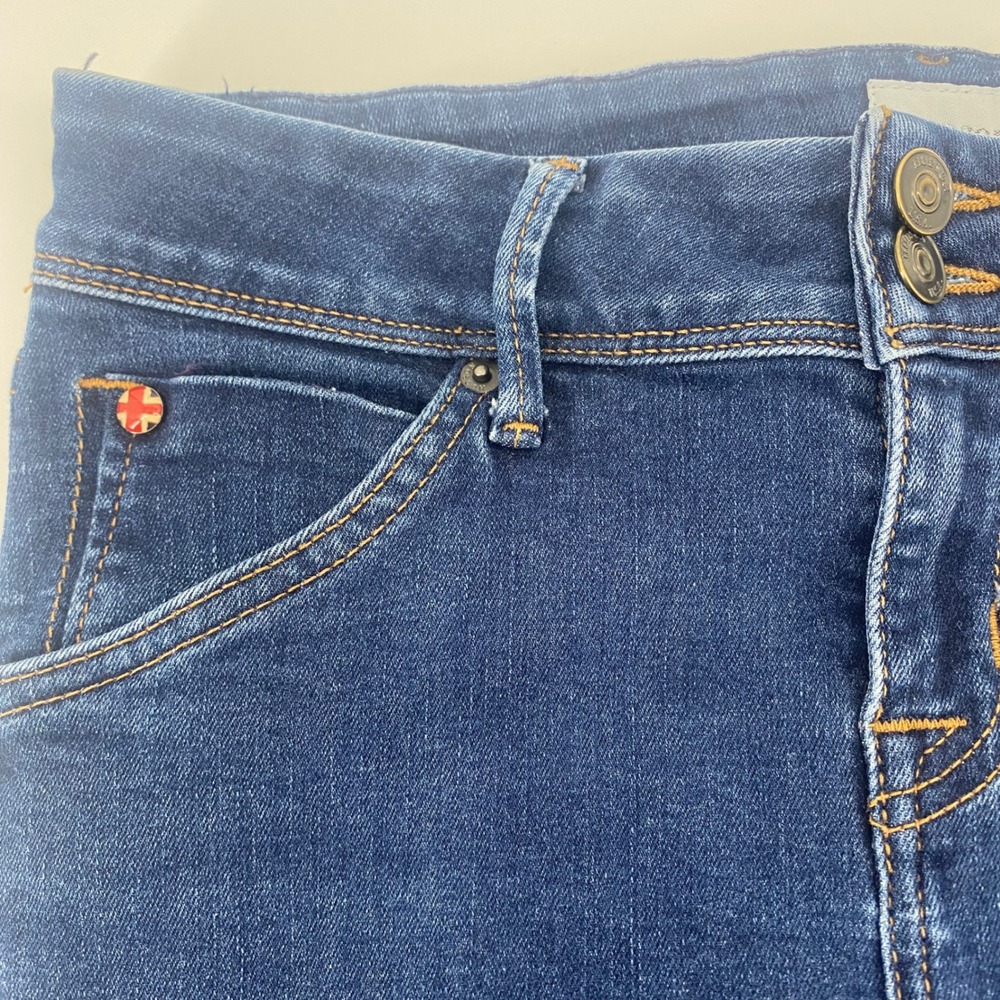 Hudson Beth Baby Boot Jeans Womens 28 Blue Flap Pocket Bootcut Denim - Picture 9 of 11